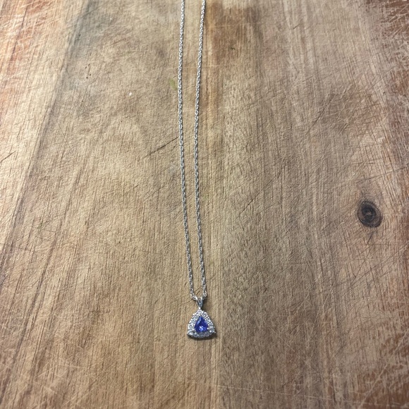 Tanzanite and 14k white gold necklace but Christian Bernard Paris - Picture 2 of 4